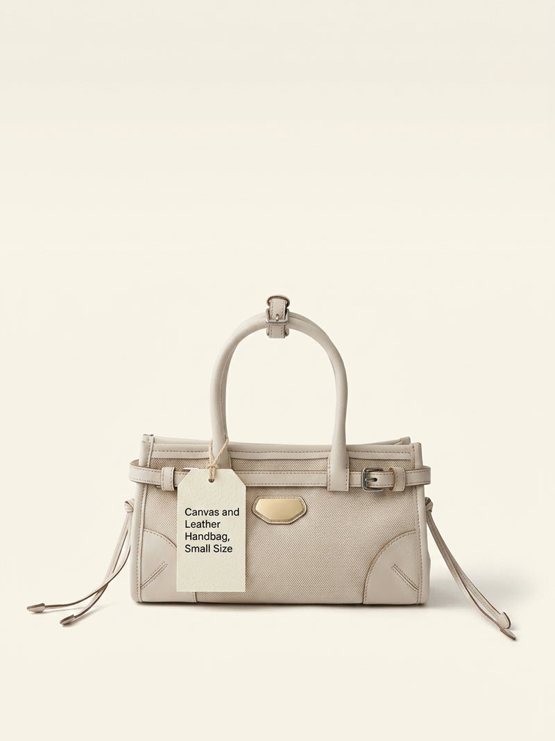 Prada printed linen and leather shoulder bag small - British product