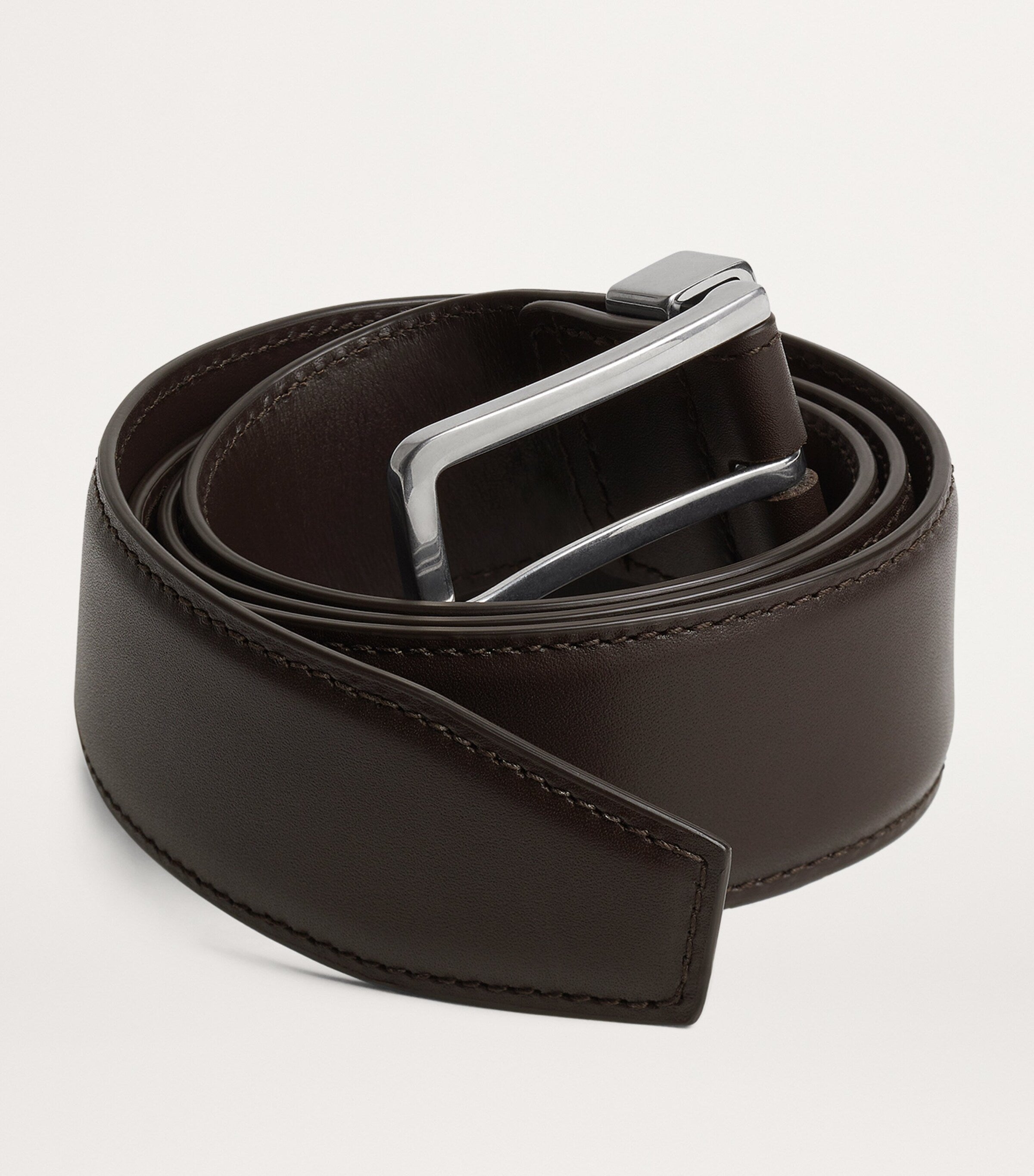 Bottega Veneta leather belt Intreccio loop 3.5cm, imported from the UK
