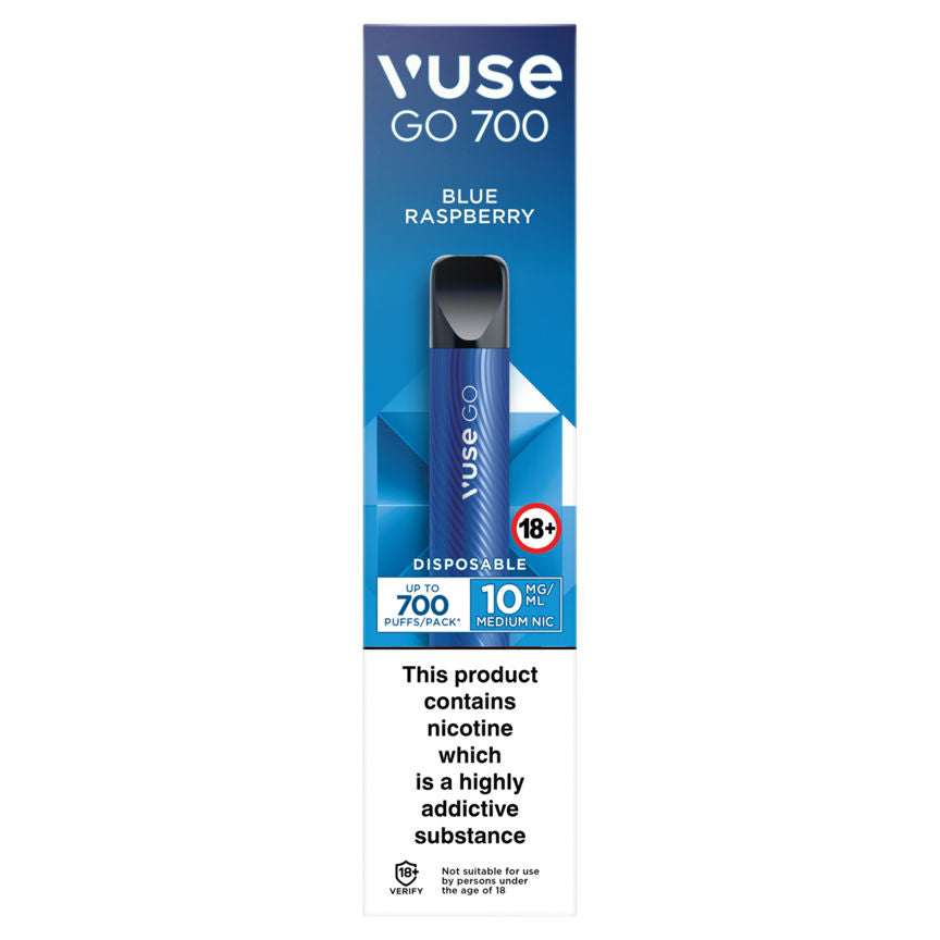 Vuse Go 700 Blue Raspberry Disposable GOODS ASDA   