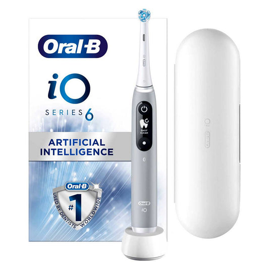 Oral-B iO6 Electric Toothbrush - Grey Opal Dental Boots   