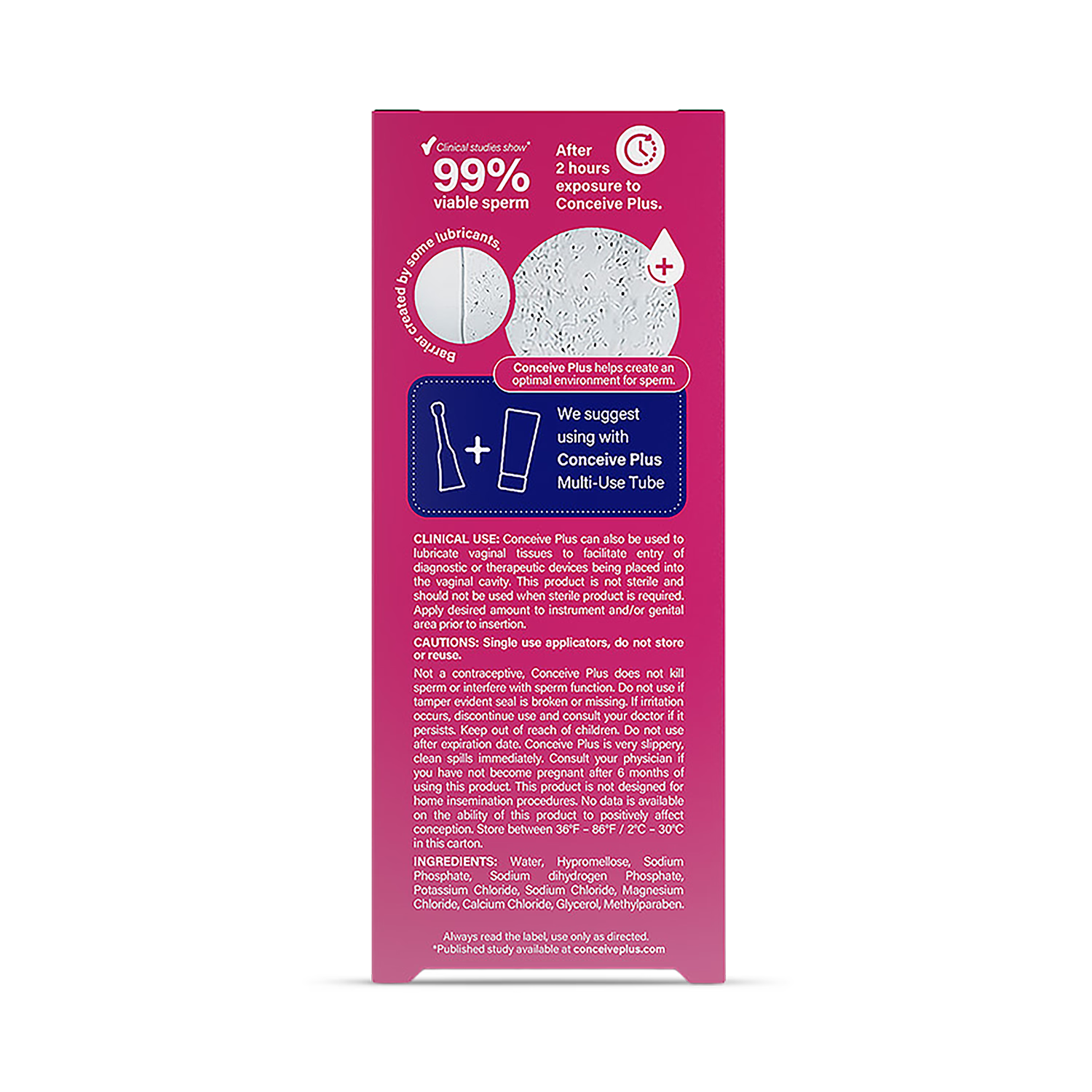 Conceive Plus fertility lubricant pre-filled applicators 32g (British brand)