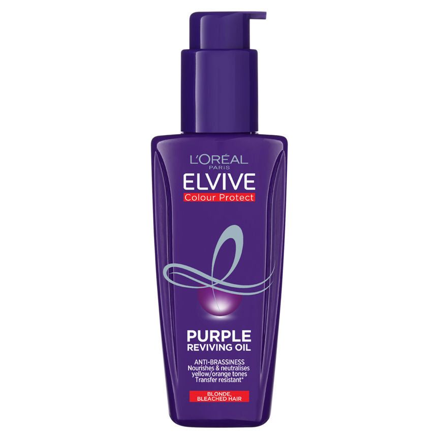 L'Oreal Elvive Colour Protect Purple Anti-Brassiness Hair Oil for Brunette