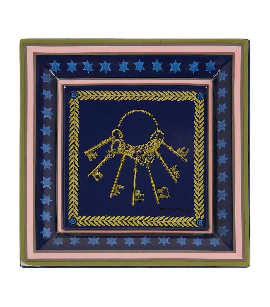Etro Ceramic Herald Tray 20cm x 20cm - British product