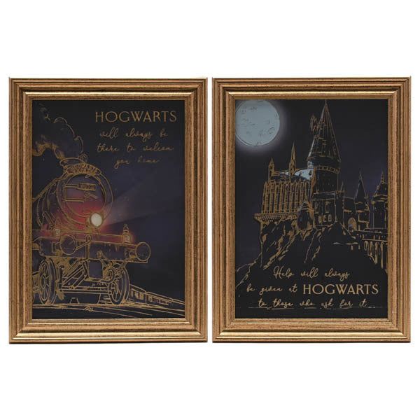 Harry Potter Alumni Wall Art Set of 2 Hogwarts Express GOODS Superdrug   