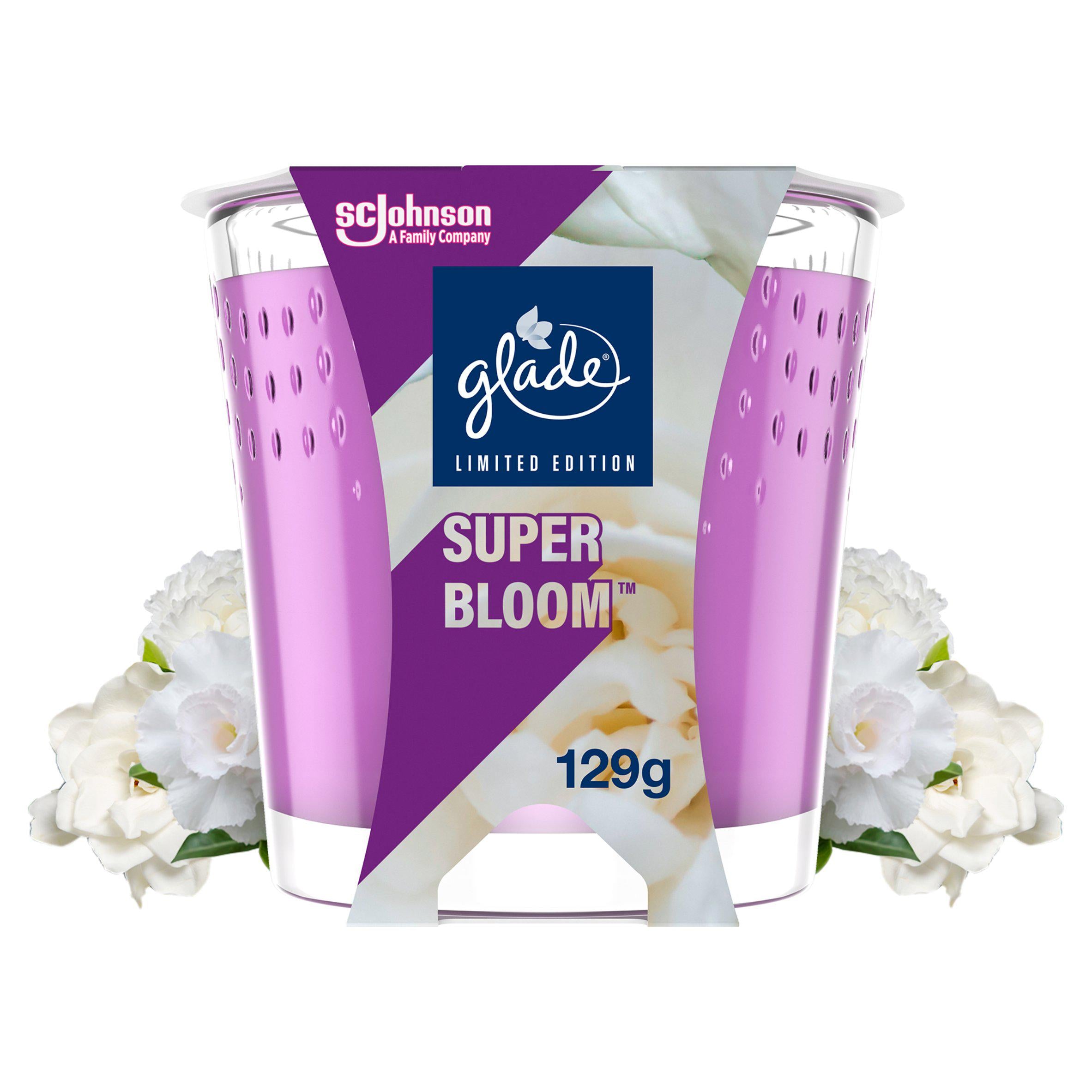 Glade Small Candle Superbloom 129g GOODS Sainsburys   