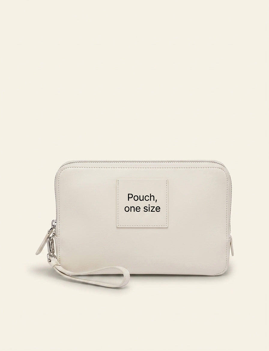 Prada Saffiano leather clutch with logo plaque - British product