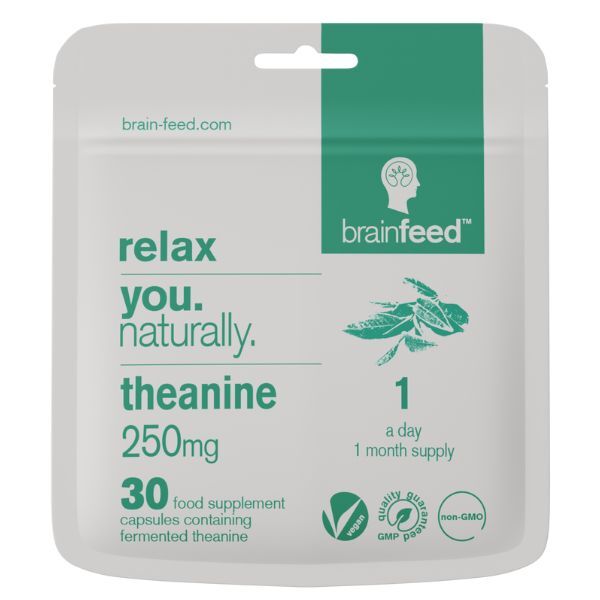 brain feed L-Theanine Natural 250mg Capsules (30) Relaxation