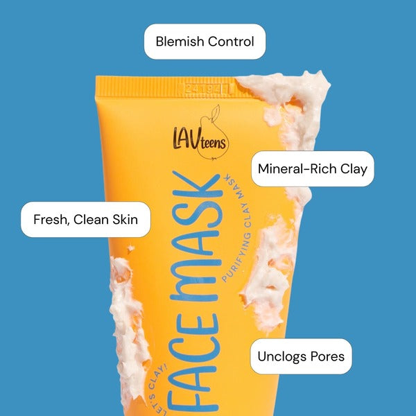 Lav Teens clay face mask 60ml (British brand)