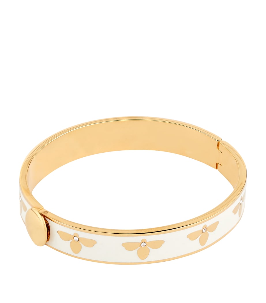 Halcyon Days 18kt gold plated bee bangle, imported from the UK