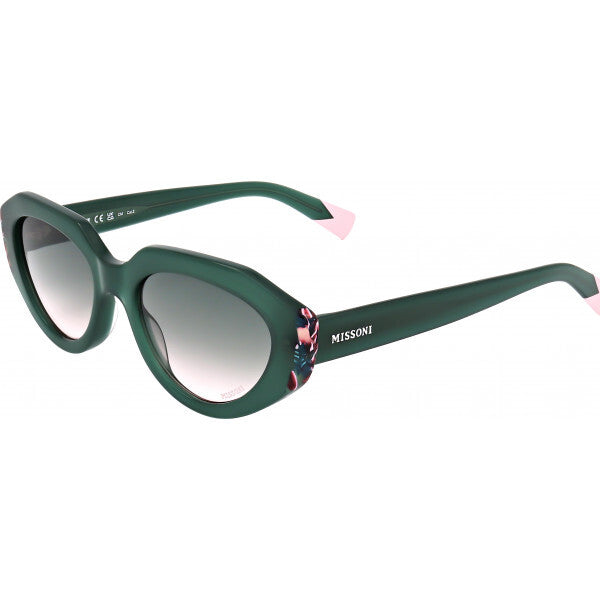 نظارات شمسية Missoni خضراء MIS0131 S 53 (علامة تجارية بريطانية)