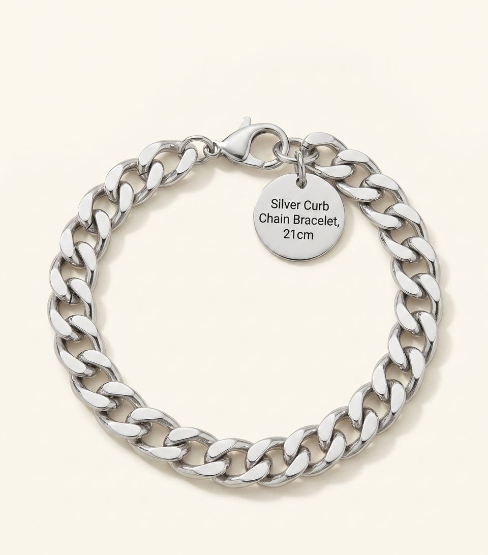 Alexander McQueen palladium-plated skull chain bracelet, UK version