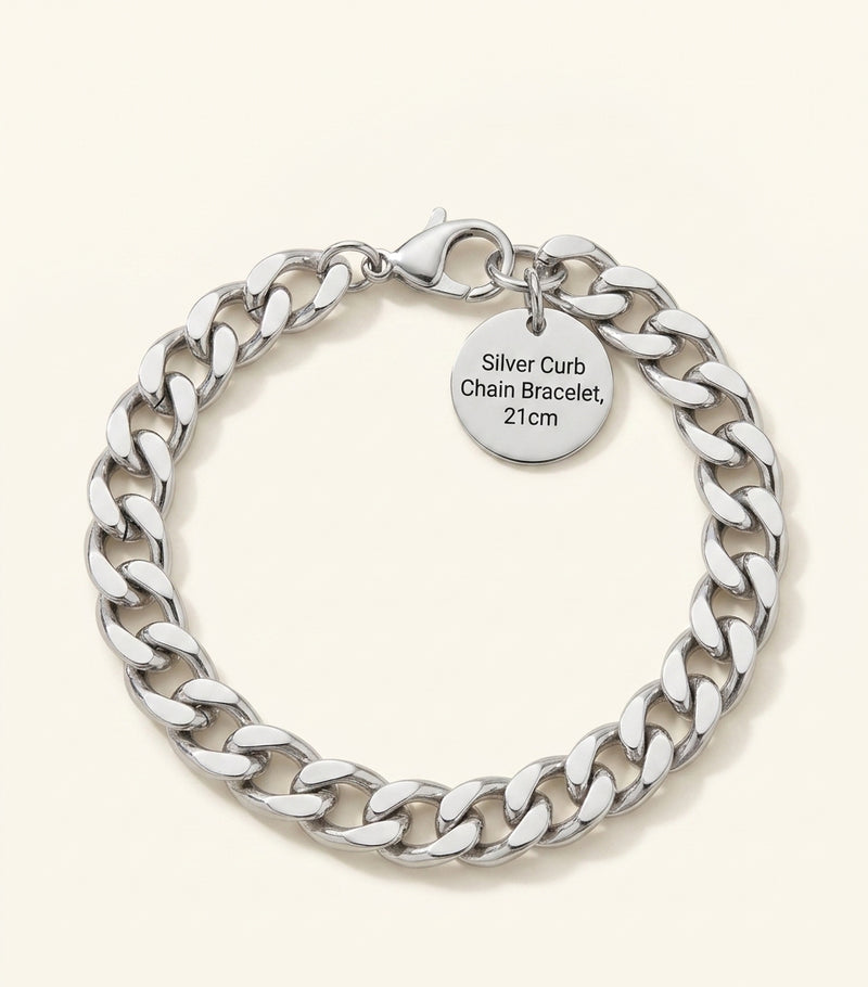 Alexander McQueen palladium-plated skull chain bracelet, UK version