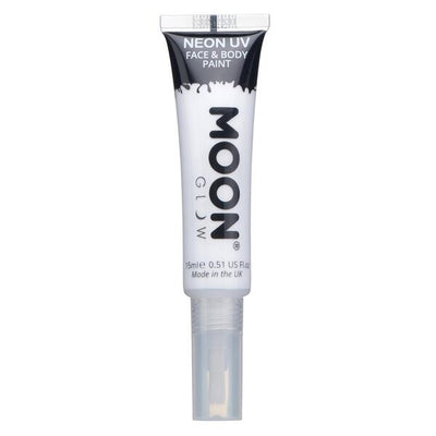 Superdrug Moon Glow Neon UV-Gesichtsfarbe Weiß mit Pinselapplikator - Online bei McGrocer kaufen