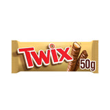 Twix Caramel & Milk Chocolate Fingers Biscuit Snack Bar 50g GOODS Sainsburys   