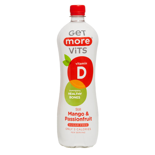 Get More Vits Vitamin D Still Mango & Passionfruit 12x1L