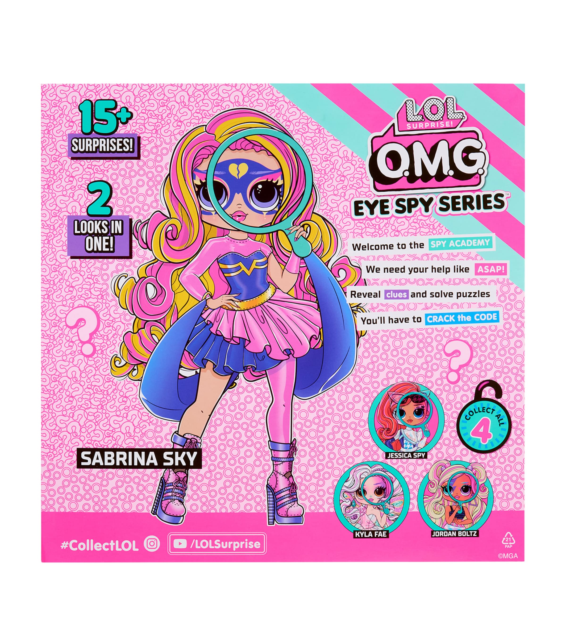 L.O.L. Surprise LOL OMG Eye Spy Superhero doll, UK version