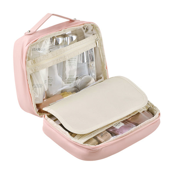 Livingandhome portable PU travel toiletry bag, imported from the UK