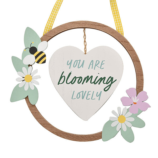 The Cottage Garden Hanging Hoop Plaque