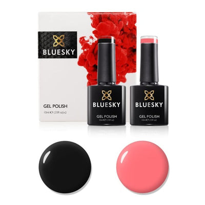 Superdrug Bluesky Gel Nail Polish Set - Anniversary Set 8 - Black Neon Shades- Buy online at McGrocer