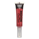 Moon Creations face paint red with brush applicator, imported from the UK