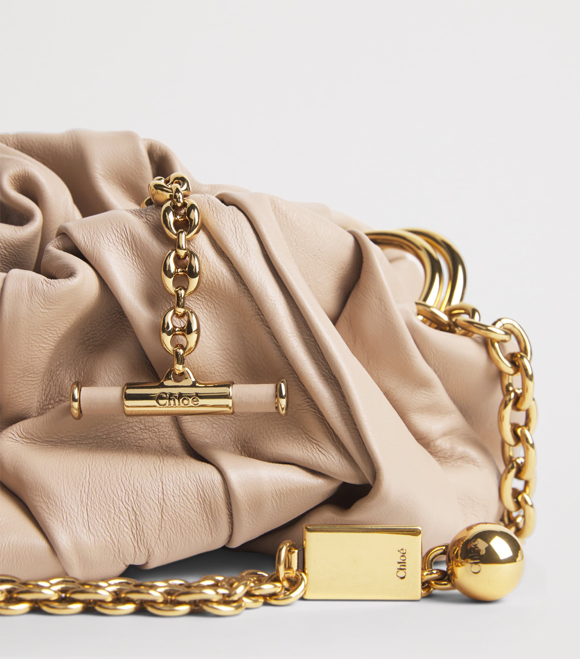 Chloé Leather Plissé shoulder bag - British product