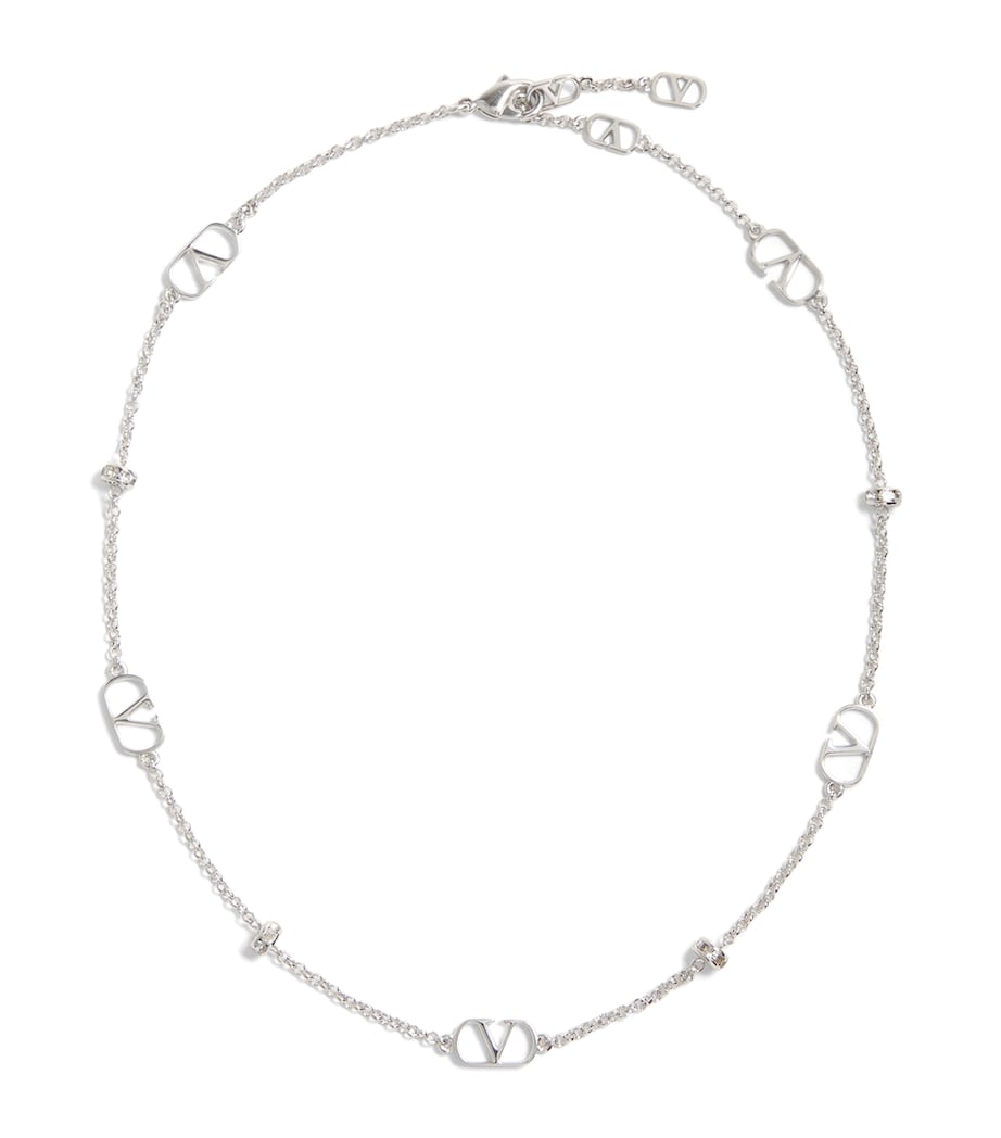 Valentino Garavani VLogo Signature Necklace 42cm (British brand)