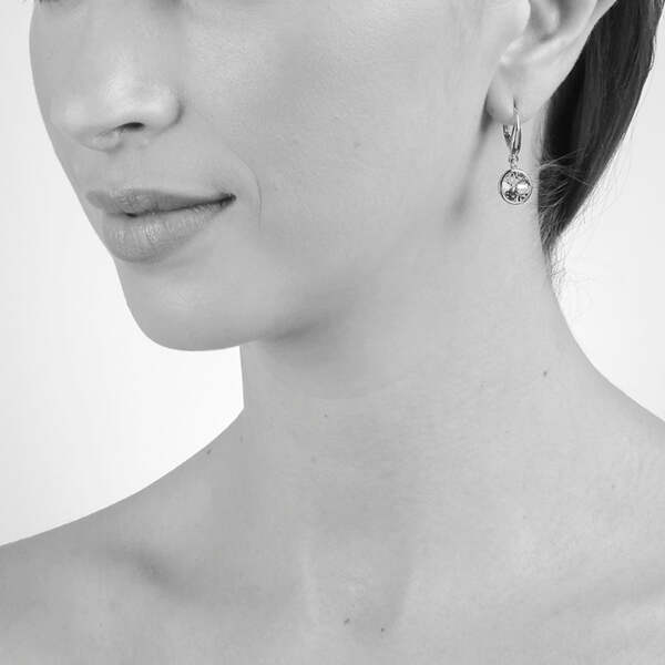 Cachet Ebba drop earrings with clear crystal (British brand)