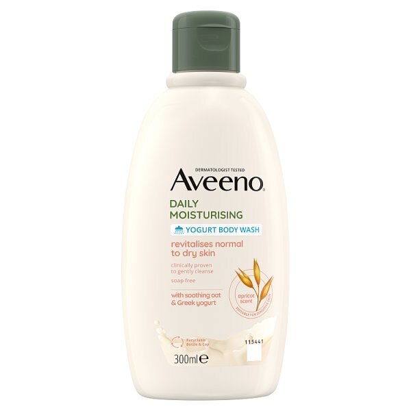 Aveeno Daily Moisturising Yogurt Apricot  Body Wash 300ml GOODS Superdrug   