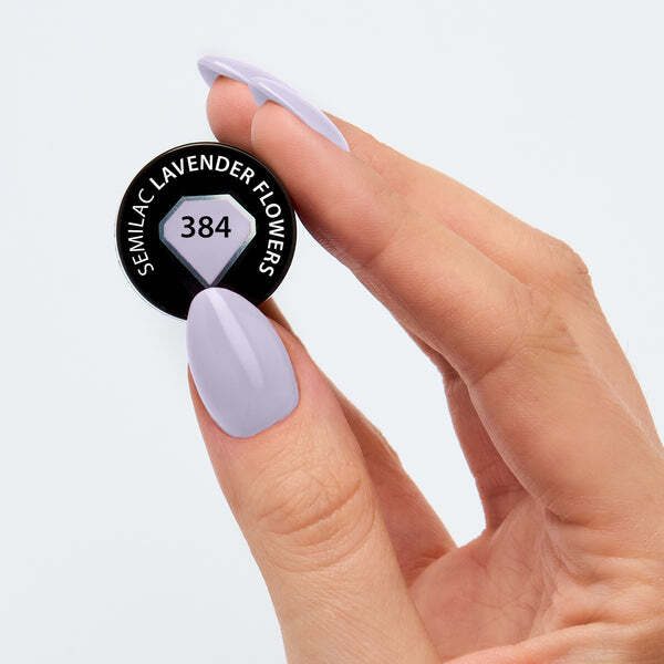 Semilac UV gel polish Lavender Flowers 7ml (British brand)