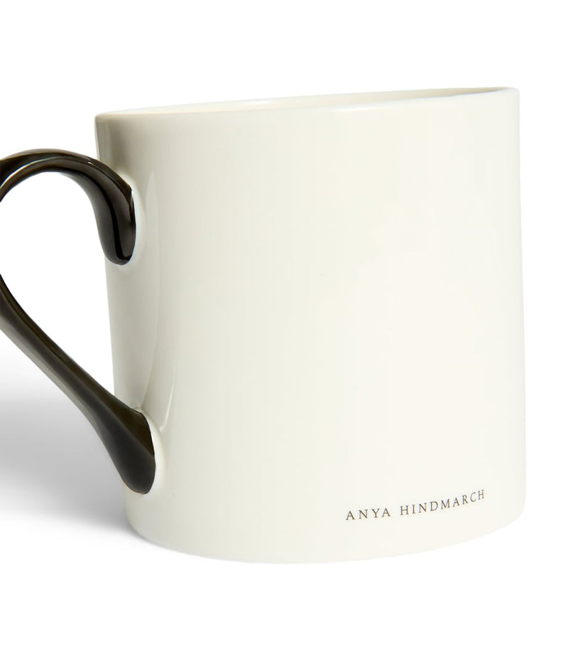 Anya Hindmarch large bone china happy eyes mug - British product
