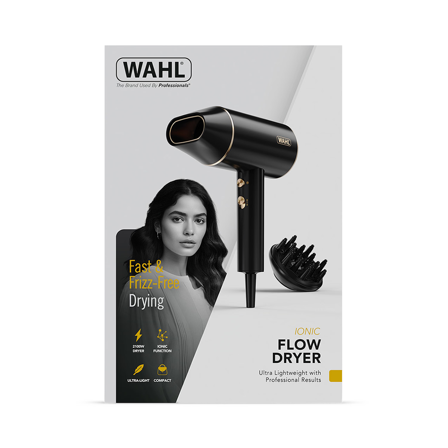 Wahl Ionic Flow hairdryer 2100W, UK version