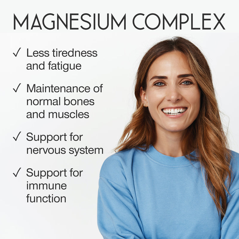 SuperSelf Magnesium Complex with zinc and vitamins D3 B6 120 capsules, UK version