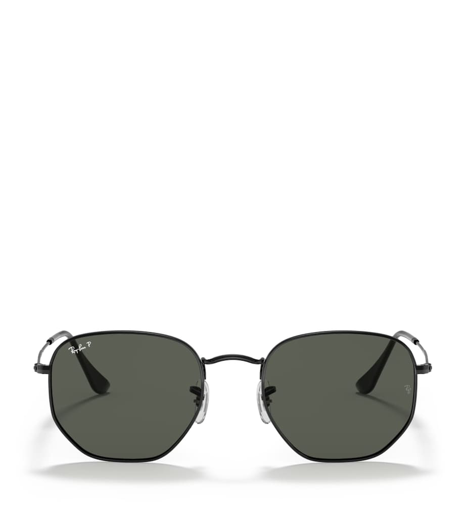 Lunettes de soleil irrégulières hexagonales en métal Ray-Ban, version UK