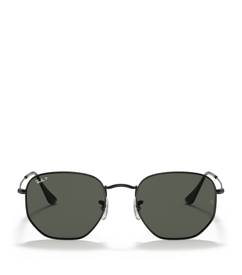 Lunettes de soleil irrégulières hexagonales en métal Ray-Ban, version UK