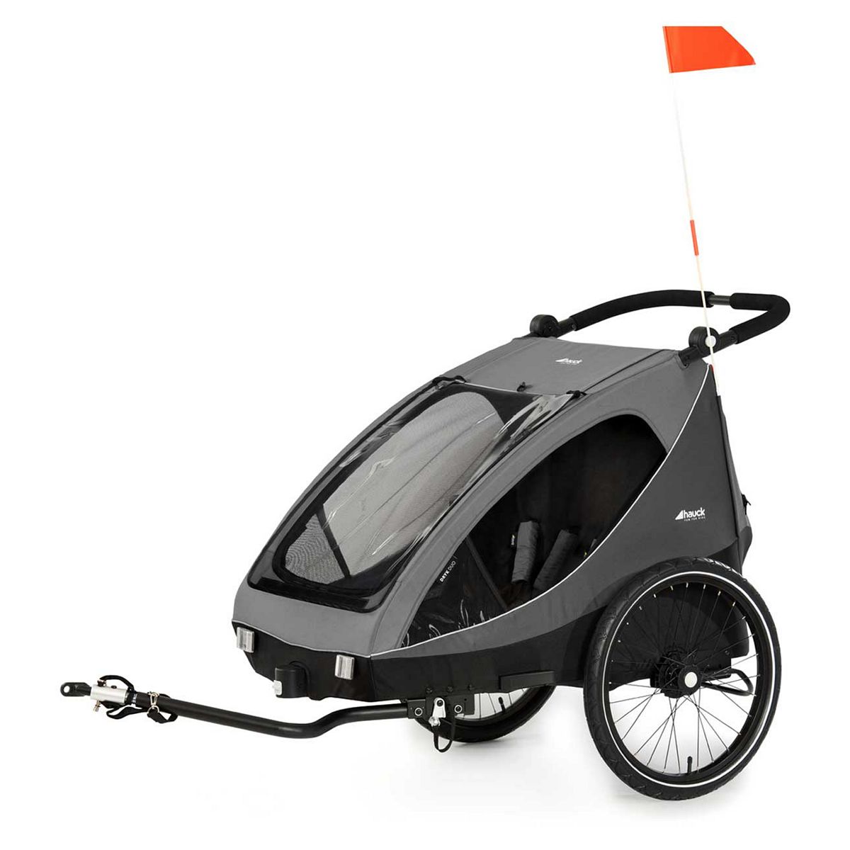 Hauck Dryk Duo Bike Trailer Grey Miscellaneous Boots   