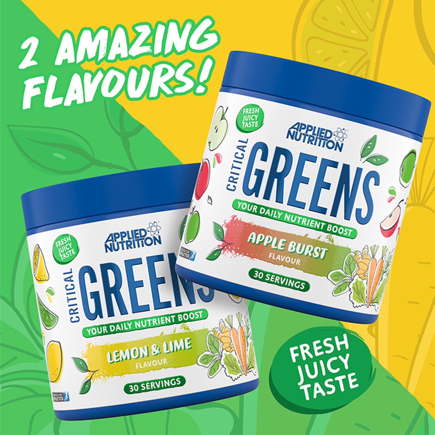 Applied Nutrition greens powder Lemon Lime 150g - British product