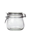 George Home Clear Glass Clip Lock Canister - McGrocer