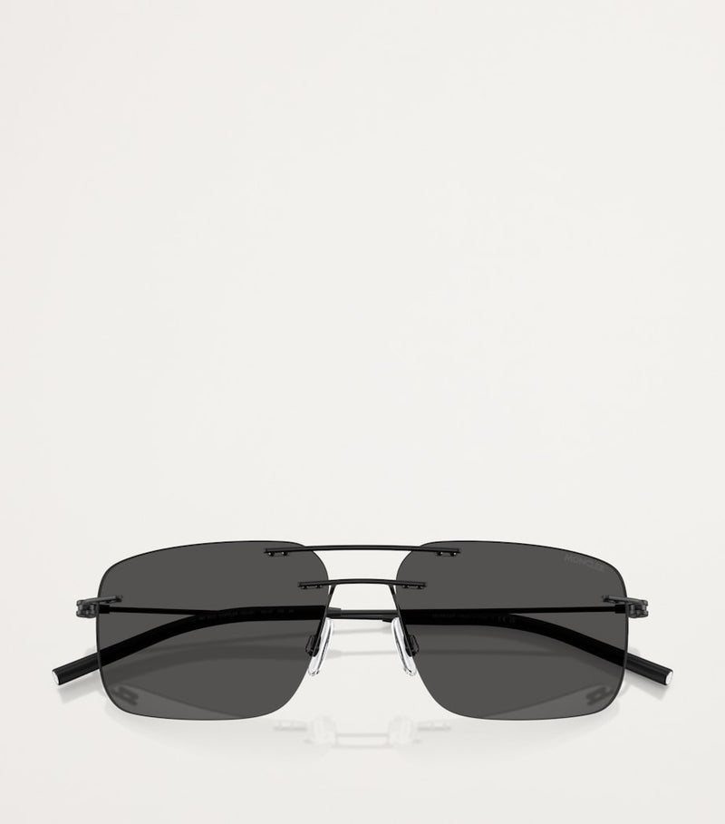 Moncler Steel Doppler ME4003 sunglasses, imported from the UK