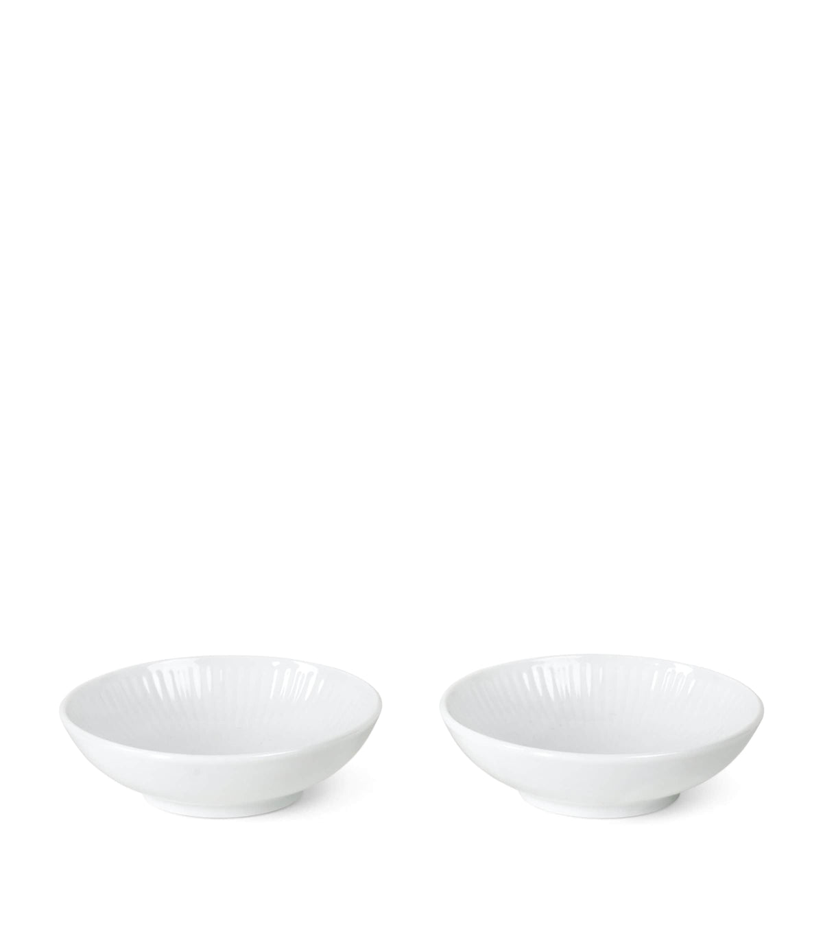 Royal Copenhagen white fluted porcelain bowls 9cm, imported from the UK