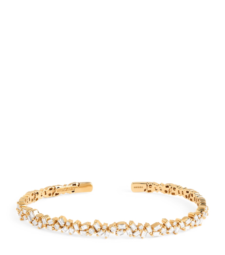 Suzanne Kalan yellow gold diamond bangle, UK version
