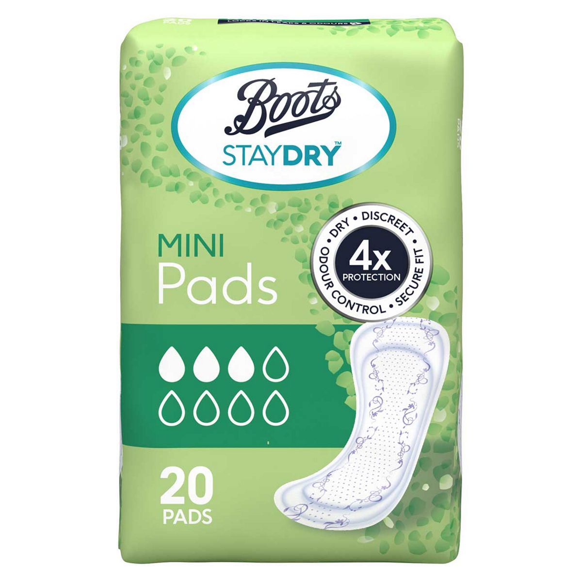 Boots Staydry Mini Pads Health Care Boots   