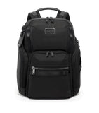 Scratch-Resistant Grained Leather Backpack with Buckle Fastening