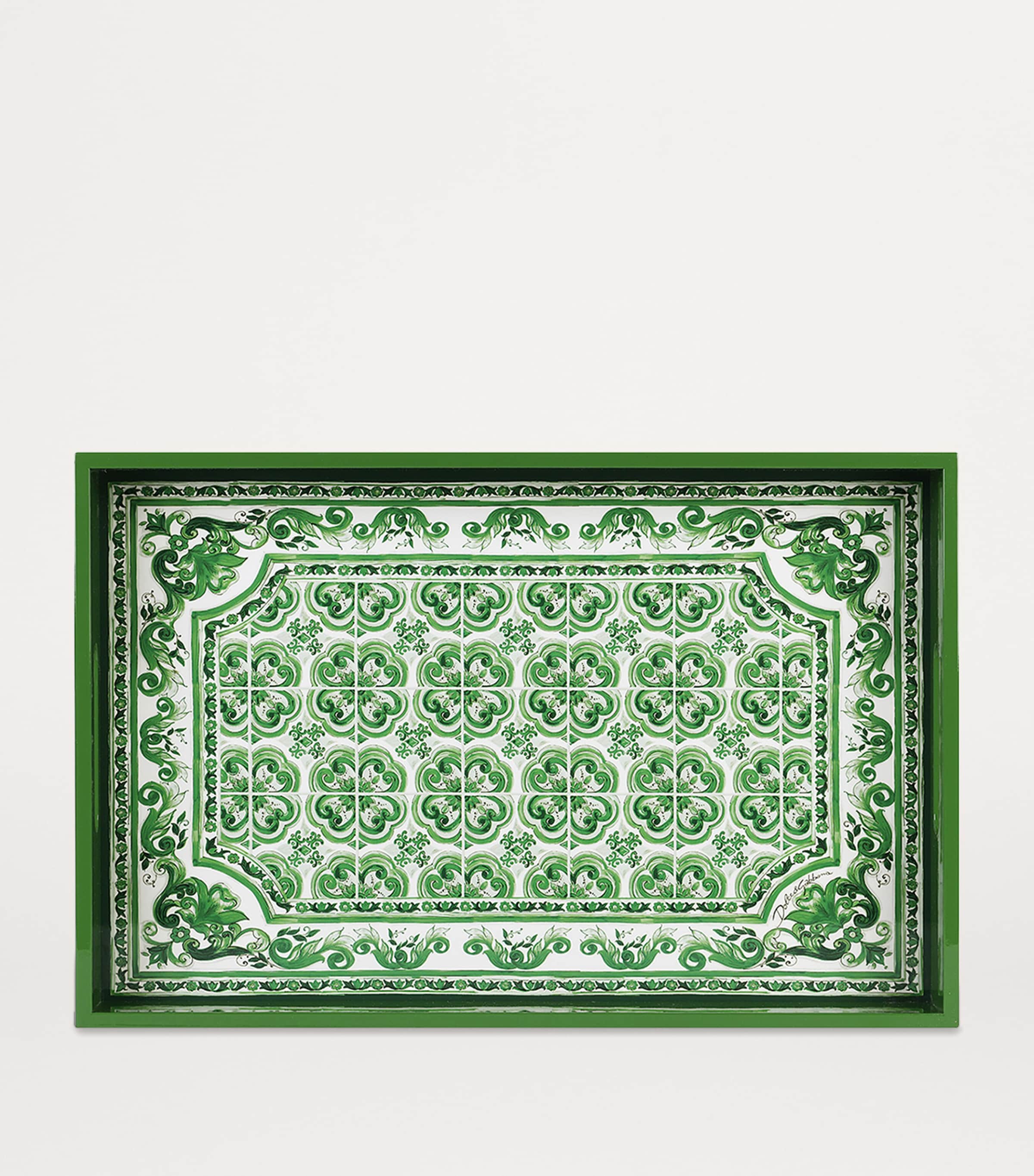 Dolce&Gabbana Wood Majolica Tray 46cm - British product