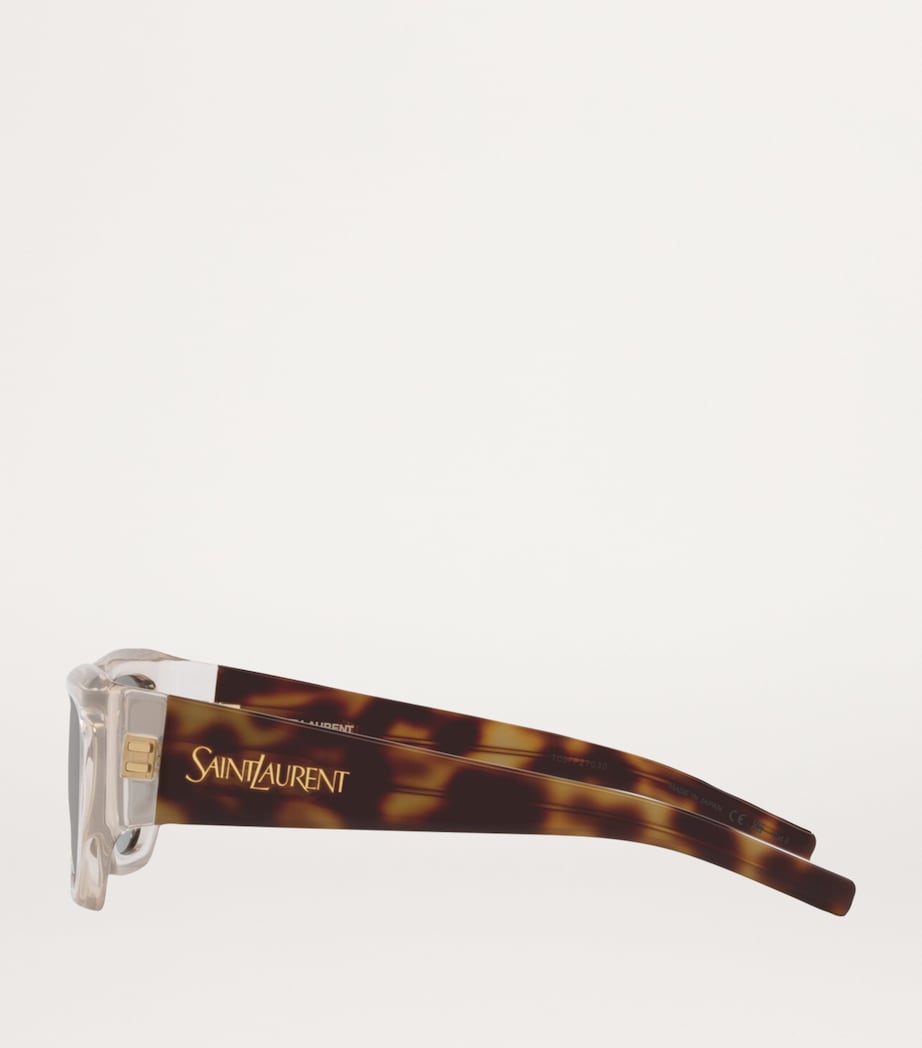 Saint Laurent Sl 740 pillowed square sunglasses - British product
