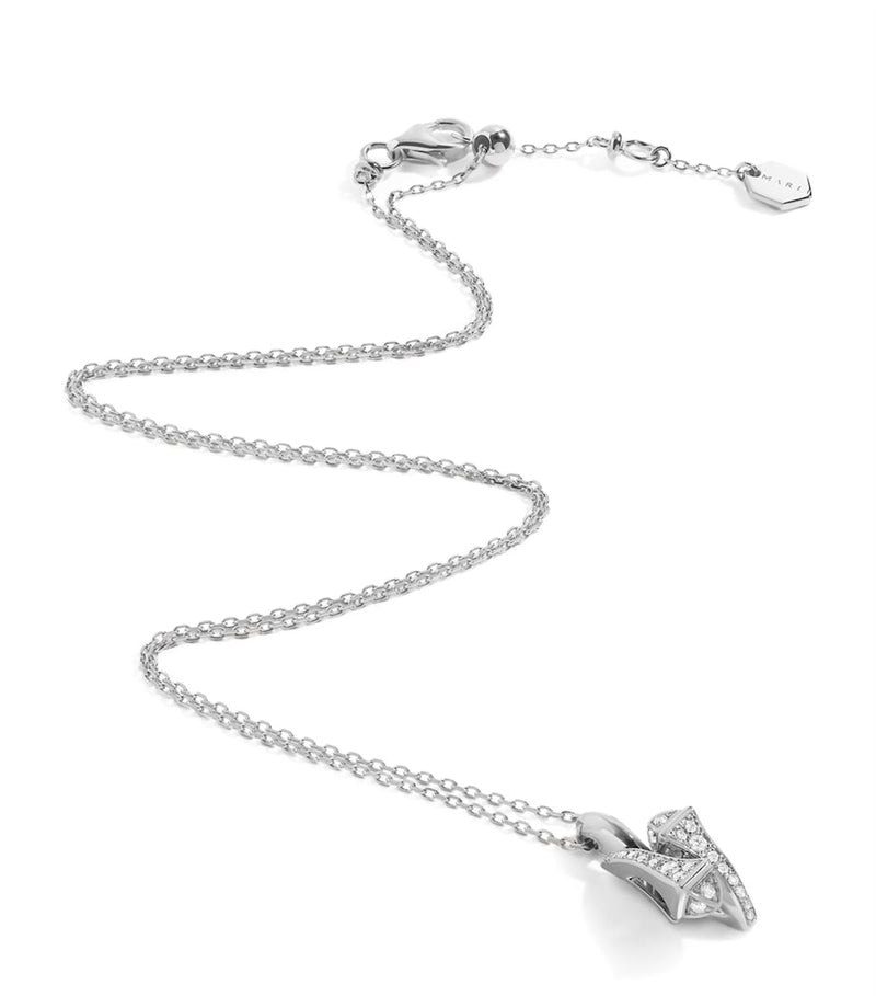 MARLI New York Cleo necklace in white gold with diamonds (British brand)