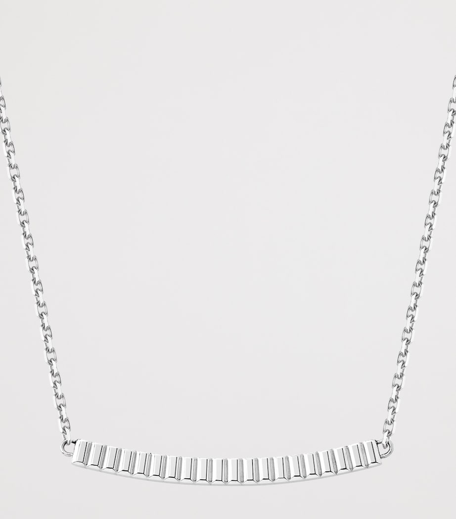 Boucheron Quatre Grosgrain pendant necklace 18kt white gold (British brand)