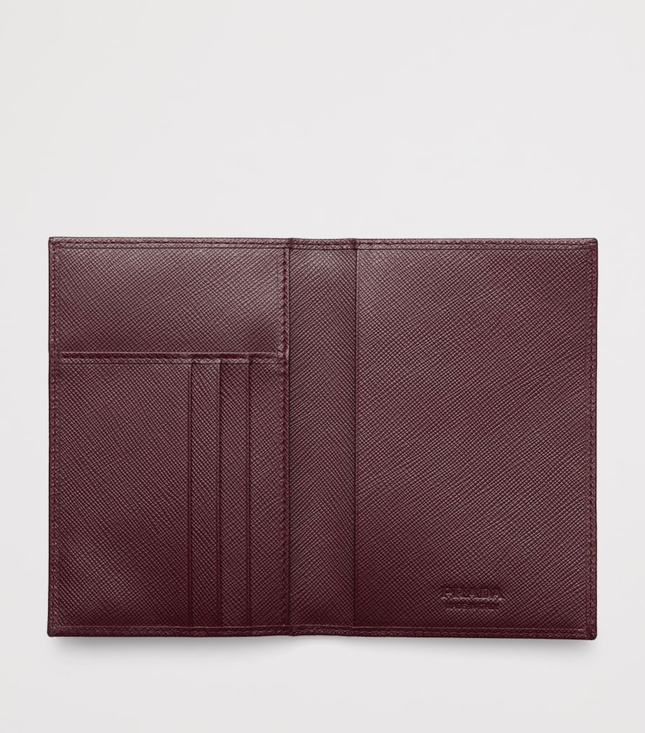 Prada Saffiano leather logo passport holder, imported from the UK