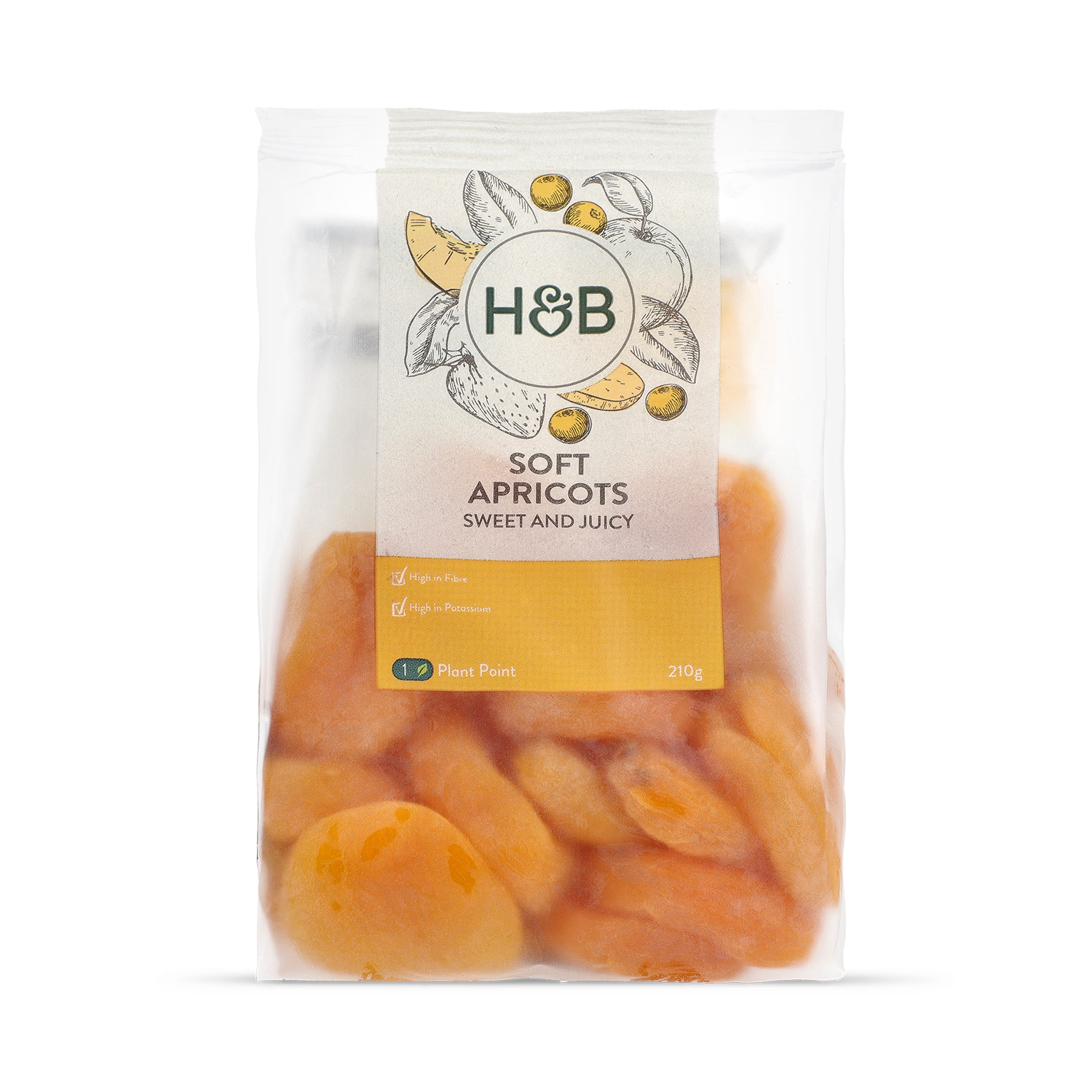 Holland Barrett Soft Apricots 210g, UK version