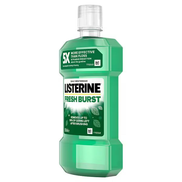Listerine Freshburst Anti-Bacterial Mouthwash 500ml, UK version