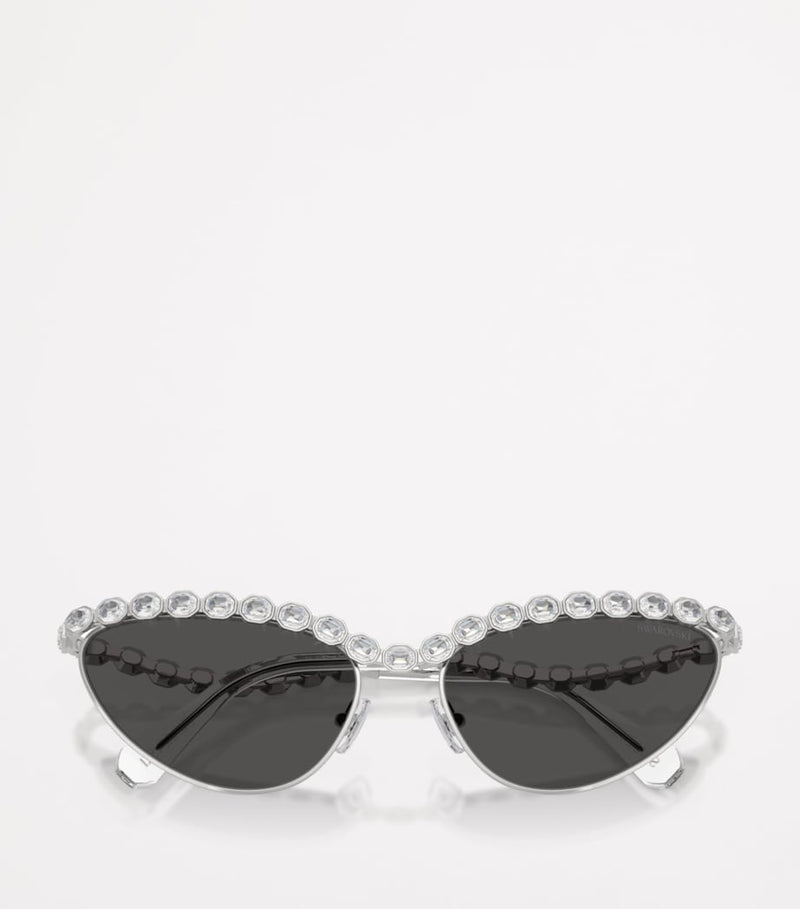 Swarovski metal cat eye sunglasses 0SK7030 (British brand)